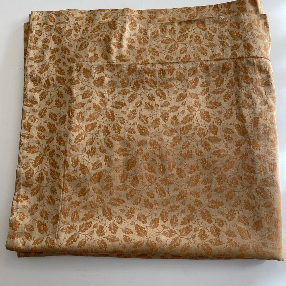 Nancy Koltes 2 Euro‎ Shams Pair Foglia Cognac Jacquard